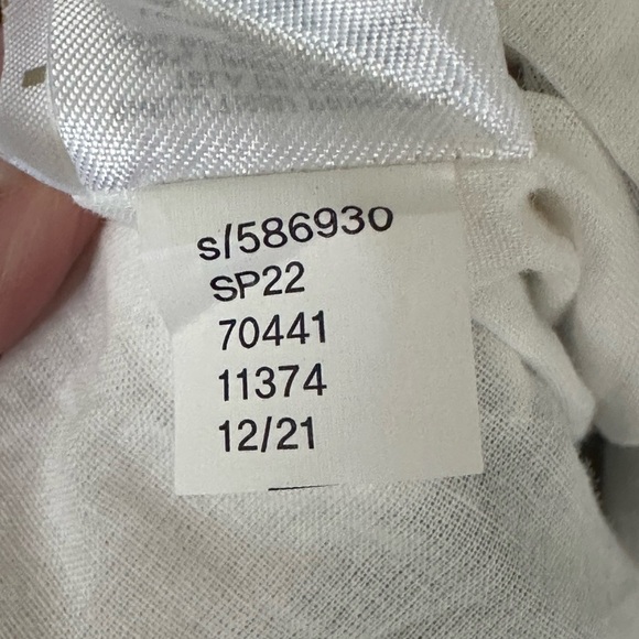 LOFT Gingham Linen Blend Button Up Dress Black White Preppy Girly Casual Size 10 - Picture 14 of 16